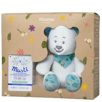 Set Musti Eau de Soin Parfumée Sin Alcohol 50ml + Peluche