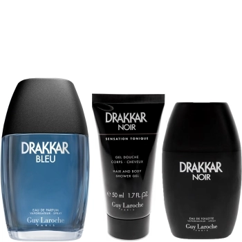 Set Drakkar Bleu 100ml + Drakkar Noir edt 30ml + Gel 50ml