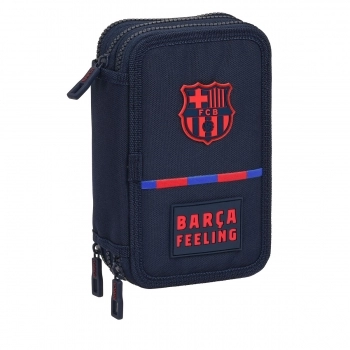 Estuche Escolar con Accesorios F.C. Barcelona (12.5 x 20.5 x 6 cm) (41 Piezas)