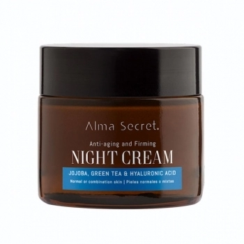 Crema Noche Reparadora Antiedad Jojoba, Té Verde & Hialurónico