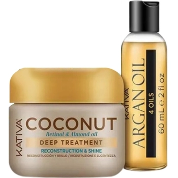 Set Coconut Deep Treatment 150ml + Argan Oil 60ml