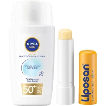 Set Sun Fluido Diario Invisible SPF50+ 40ml + Liposan Sun Protect SPF50 4,8g