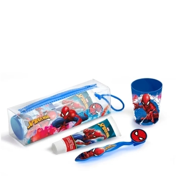 Set Spiderman Cepillo de Dientes + Vaso + Pasta de Dientes