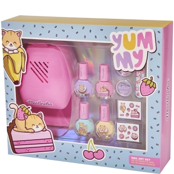 Set de Belleza Yummy Accesorios Secador de Uñas 10 Piezas