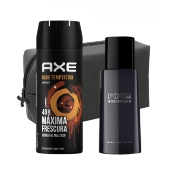 Set Axe Dark Temptation 100ml + Deodorant Spray 150ml + Neceser