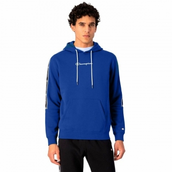 Sudadera con Capucha Hombre Champion Azul Sudadera con Capucha Hombre Champion Azul