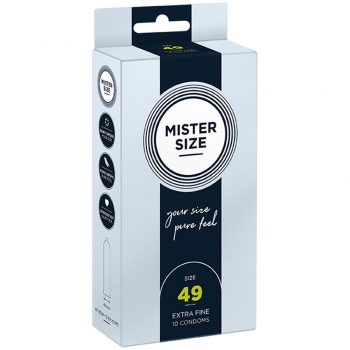 Preservativos Mister Size Extrafinos (49 mm)