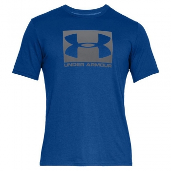 Camiseta de Manga Corta Hombre Under Armour Boxed Sportstyle Azul
