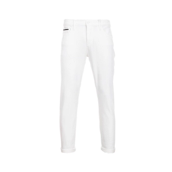 Pantalón Slim Straight Infinite White e Confort