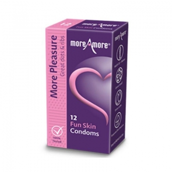 Preservativos Fun Skin (12 pcs) MoreAmore 41330