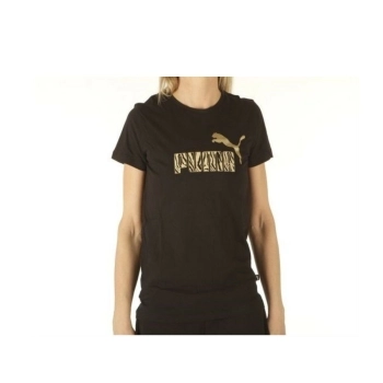 Camiseta de Manga Corta Mujer Puma Graphic W Negro