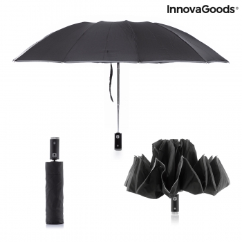 Paraguas de Cierre Inverso Plegable con LED Folbrella InnovaGoods