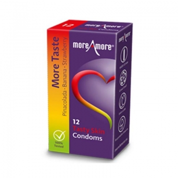 Preservativos Tasty Skin (12 pcs) MoreAmore 41866