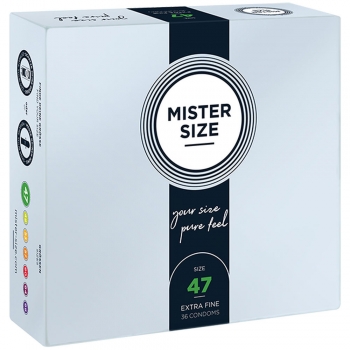 Preservativos Mister Size Ø 4,7 cm (36 pcs)
