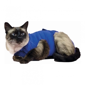 Camiseta de Recuperación para Mascotas KVP Azul (25-33 cm)