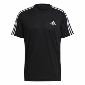 Camiseta de Manga Corta Hombre Adidas Aeroready D2M Sport Negro