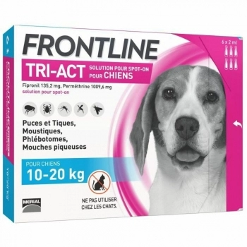 Pipeta para Perros Frontline Tri-Act 10-20 Kg 6 Unidades