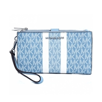 Cartera Jet Set Travel Double Zip Chambray Cartera Jet Set Travel Double Zip Chambray