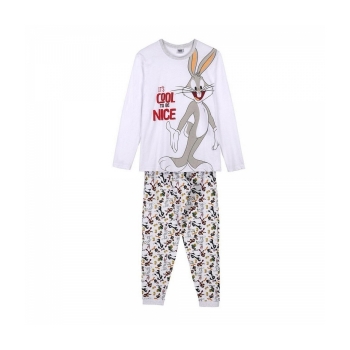 Pijama Looney Tunes Mujer Gris Pijama Looney Tunes Mujer Gris