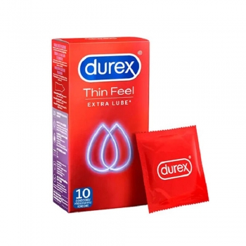 Preservativos Durex Thin Feel Extra Lube (10 pcs) Preservativos Durex Thin Feel Extra Lube (10 pcs)