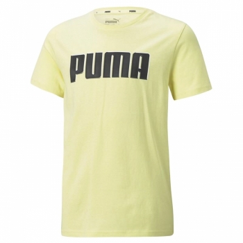 Camiseta de Manga Corta Infantil Puma Alpha Graphic  Amarillo