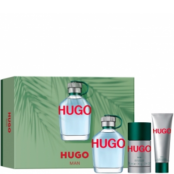 Set Hugo 125ml + Deodorant Stick 75ml + All Over Shower Gel 50ml