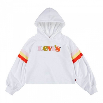 Sudadera Infantil Levi's Full Sleeve High Rise Blanco Sudadera Infantil Levi's Full Sleeve High Rise Blanco