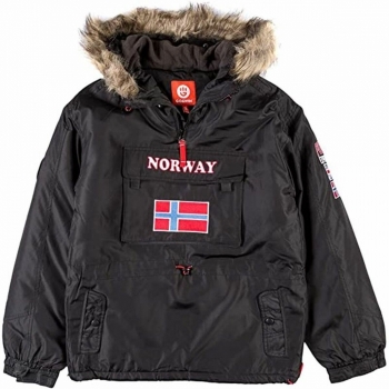 Sudadera con Capucha Niño Go & Win Norway Negro Sudadera con Capucha Niño Go & Win Norway Negro