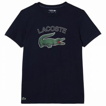 Camiseta de Manga Corta Hombre Lacoste Sport Azul marino Camiseta de Manga Corta Hombre Lacoste Sport Azul marino