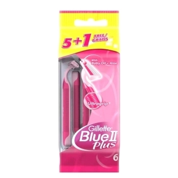 Gillette Blue II Plus Pink