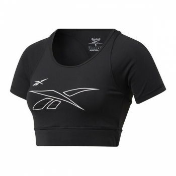 Camiseta de Manga Corta Mujer Reebok Training MYT Negro Camiseta de Manga Corta Mujer Reebok Training MYT Negro