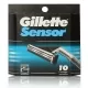 Gillette Sensor 10 Cartuchos