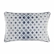 Cojín DKD Home Decor 8424001850471 Azul Poliéster Algodón Aluminio Blanco Rombos Cojín DKD Home Decor 8424001850471 Azul Poliéster Algodón Aluminio Blanco Rombos