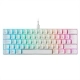 Teclado Mars Gaming MKMINI Qwerty Español Blanco RGB