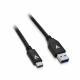 Cable USB A a USB C V7 V7U3.1AC-1M-BLK-1E   Negro