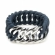 Pulsera TheRubz 100181 Azul Silicona Acero Inoxidable Plateado Acero/Silicona