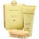 Green Oasis Body Lotion + Body Wash + Wooden Brush
