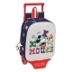 Mochila Escolar con Ruedas Mickey Mouse Clubhouse Only one Azul marino (22 x 27 